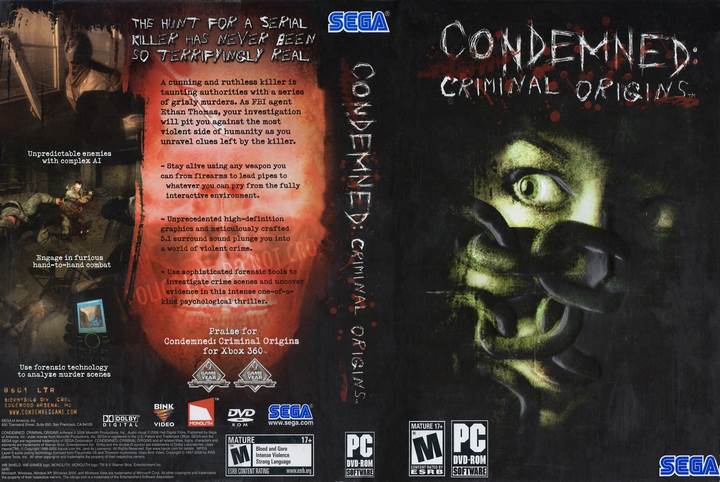 Condemned: Criminal Origins PC Download