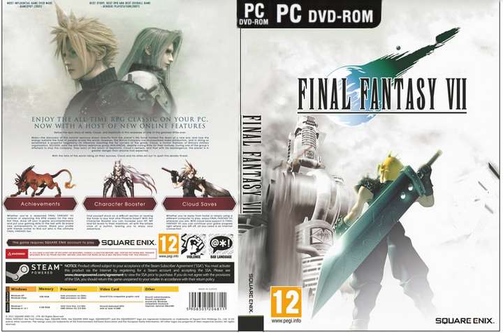 Final Fantasy VII Steam Edition PC Download