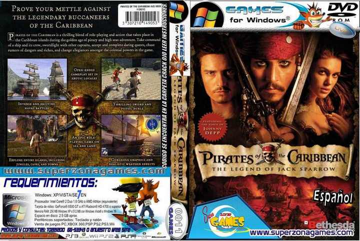 PIRTSJACK Piratas Del Caribe: La Leyenda De Jack Sparrow PC Download