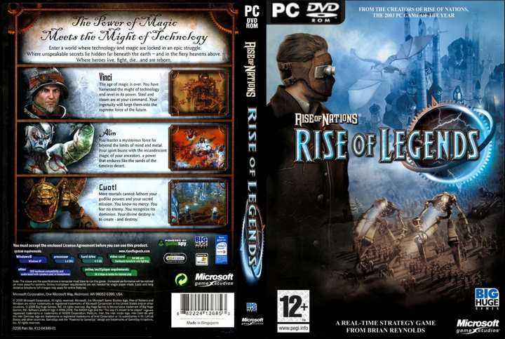RSOFLG-1 Rise Of Nations: Rise Of Legends PC Game