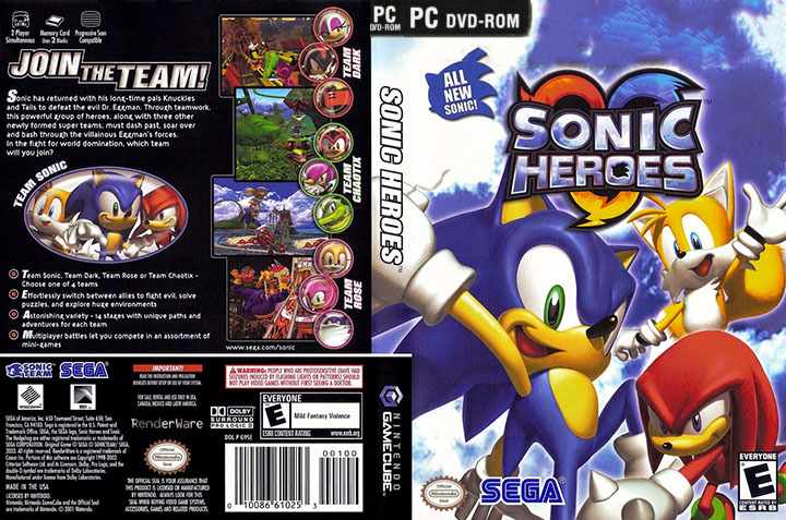 SH2CDS-2 Sonic Heroes PC Game