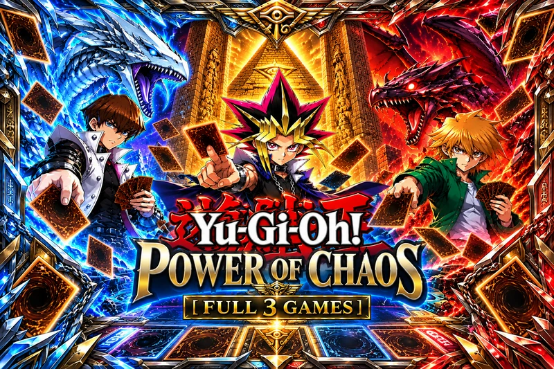 YuGoH-Power-of-Chaos-Full-3-Games-Magic-Steel